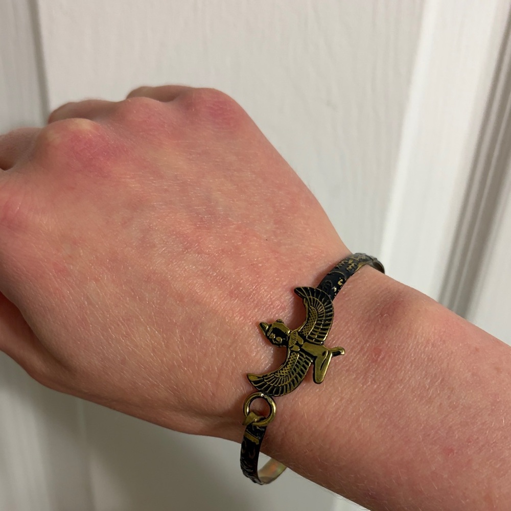 Gold and Black Egyptian Bracelet